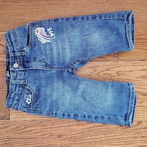 Little Girls Embroidered Bermuda Shorts